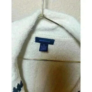 Westbound button up nylon/wool blend sweater size xl